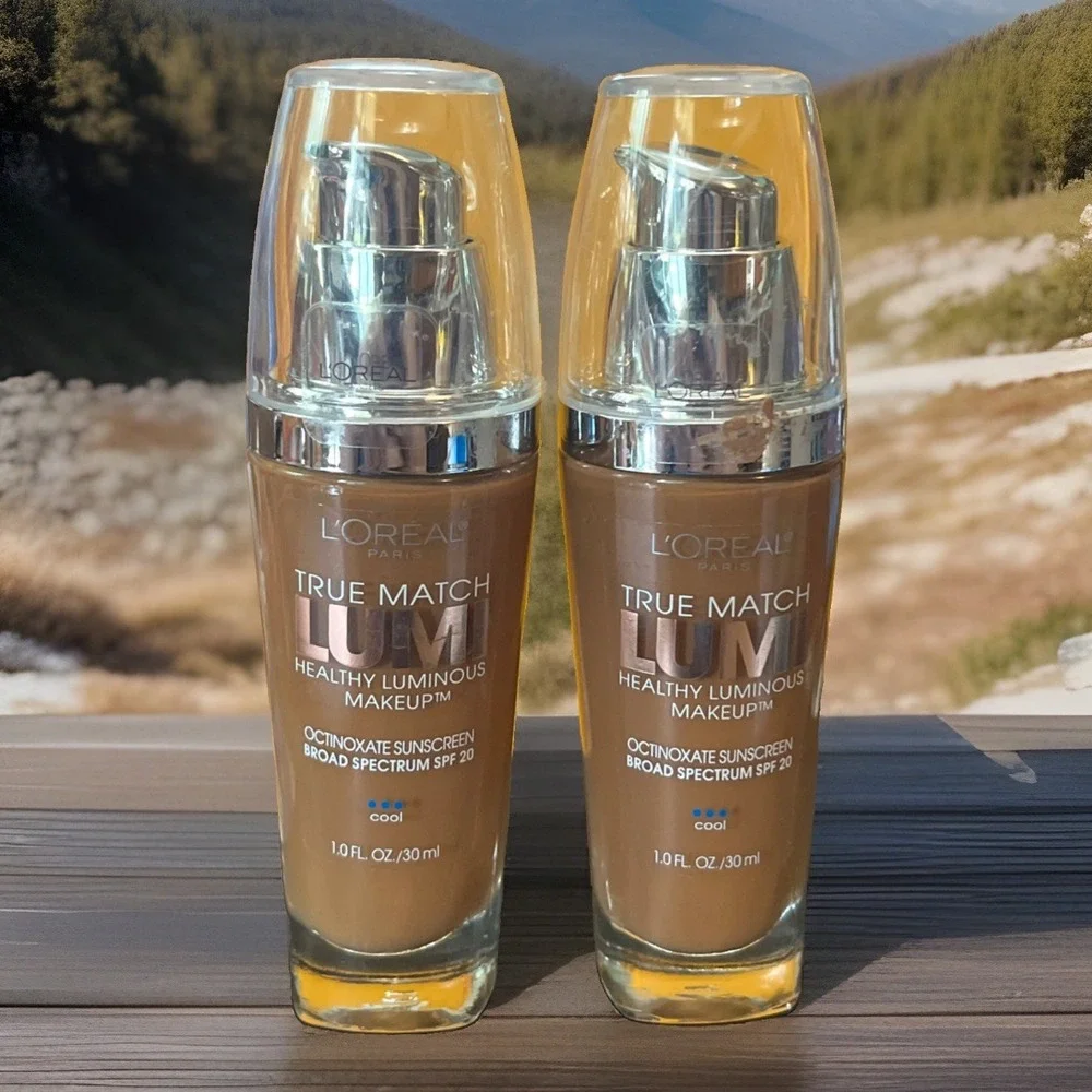2 L'Oreal True Match Lumi Healthy Luminous Foundation C6 Soft Sable Cool 1 oz